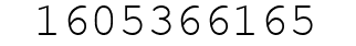 Number 1605366165.