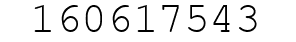 Number 160617543.