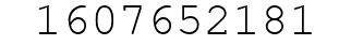 Number 1607652181.