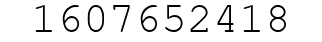 Number 1607652418.