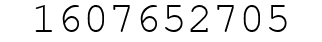 Number 1607652705.