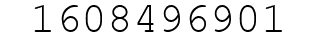 Number 1608496901.