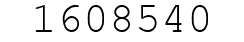 Number 1608540.