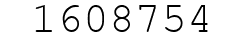 Number 1608754.