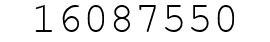 Number 16087550.