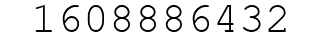 Number 1608886432.