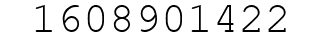 Number 1608901422.