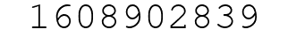 Number 1608902839.