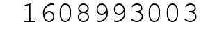 Number 1608993003.
