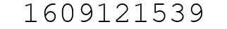 Number 1609121539.