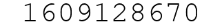 Number 1609128670.