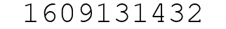Number 1609131432.