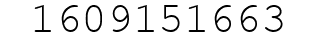Number 1609151663.