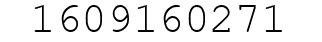 Number 1609160271.
