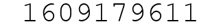 Number 1609179611.
