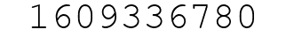 Number 1609336780.