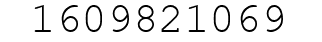 Number 1609821069.