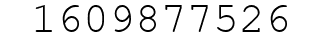 Number 1609877526.