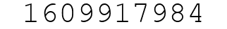Number 1609917984.