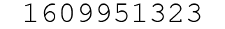 Number 1609951323.
