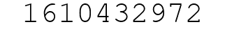 Number 1610432972.