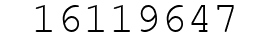 Number 16119647.