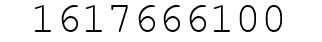 Number 1617666100.