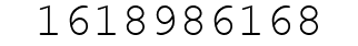 Number 1618986168.
