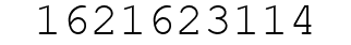 Number 1621623114.