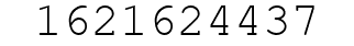 Number 1621624437.