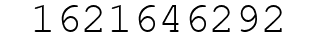 Number 1621646292.