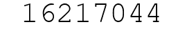 Number 16217044.