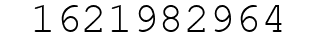 Number 1621982964.
