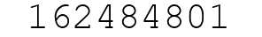 Number 162484801.