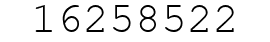 Number 16258522.
