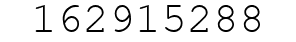 Number 162915288.