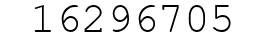 Number 16296705.