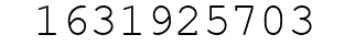 Number 1631925703.