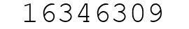 Number 16346309.