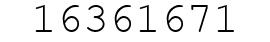 Number 16361671.