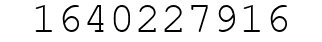 Number 1640227916.