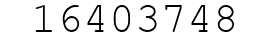 Number 16403748.