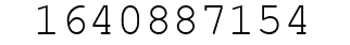 Number 1640887154.