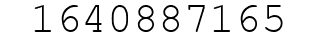 Number 1640887165.