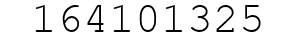 Number 164101325.