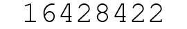 Number 16428422.