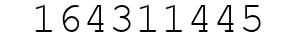 Number 164311445.