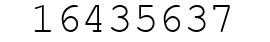 Number 16435637.
