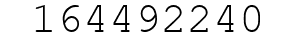 Number 164492240.