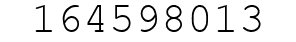 Number 164598013.
